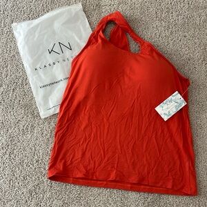 Klassy network one shoulder orange tank size 2 x